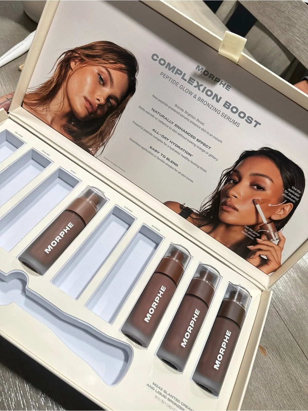 Morphe Complexion Boost Bronzing Serums - Light to Deep Brown Shades